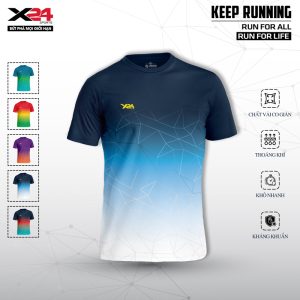 Áo chạy bộ màu xanh gradient năng động cho nam