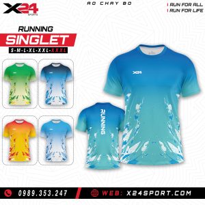 Áo chạy bộ nam màu xanh lá năng động – Kiểu dáng Singlet nhẹ thoáng