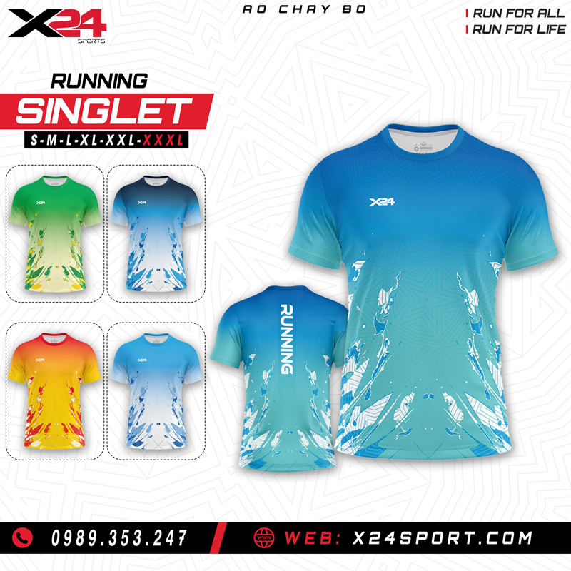 Áo chạy bộ nam màu xanh lá kiểu singlet – nhẹ thoáng và thời trang