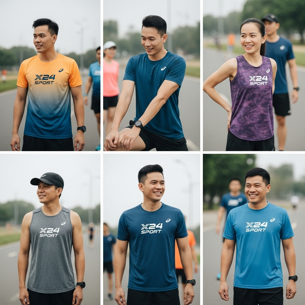 Thiết kế áo chạy bộ đẹp cho nhóm