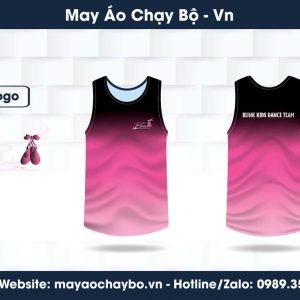 Áo Chạy Bộ Hồng Đen Blink Kids Dance Team – Gradient Cá Tính Cho Bé Năng Động