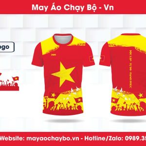 Áo chạy bộ đỏ sao vàng – Chạy cùng Tổ quốc