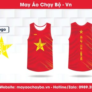 Áo Chạy Bộ Chiến Thắng Việt Nam Màu Đỏ Tươi
