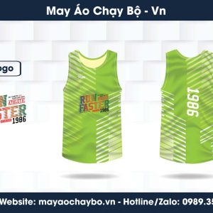 Áo Chạy Bộ Nam Màu Xanh Lá RUN FASTER – Năng Lượng Từ Tự Nhiên
