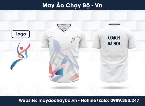 Áo Chạy Bộ Trắng Thiết Kế Riêng – Năng Động & Thoáng Mát