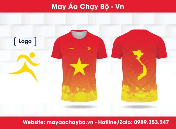 Áo chạy bộ Việt Nam màu đỏ – Tự hào dân tộc từng bước chân