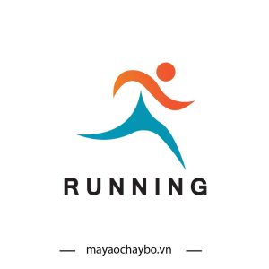 Logo chạy bộ nhóm - Logo Đội Chạy Cá Tính với sắc cam xanh nổi bật