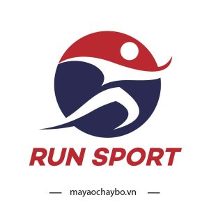 Logo Run Sport - Màu đỏ đam mê, thiết kế năng động
