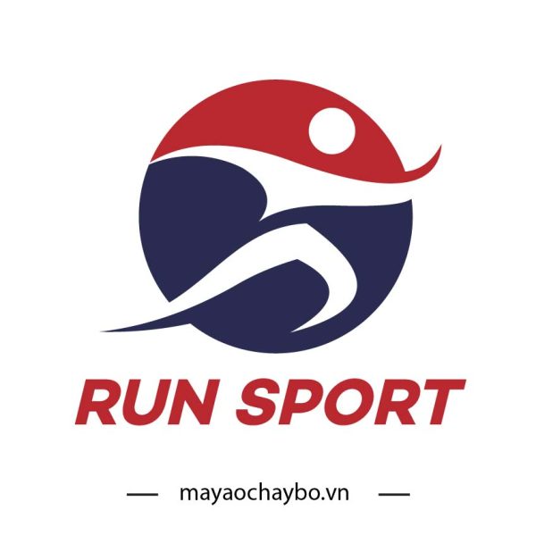 Logo Run Sport - Màu đỏ đam mê, thiết kế năng động