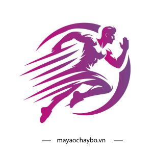 Logo Đội Chạy Chạy Địa Hình - Tím Hồng Gradient Năng Động