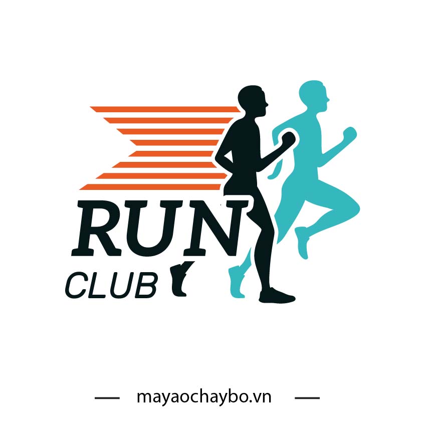 Áo chạy bộ RUN CLUB màu cam đỏ gạch - năng động, thể thao