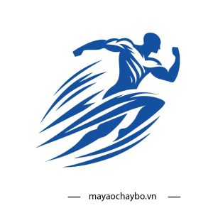 Logo Chạy Bộ Thiết Kế Logo Riêng Màu Xanh Dương