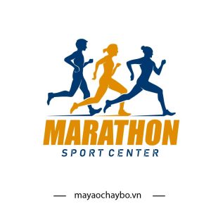 Logo Nhóm Chạy Bộ Đoàn Kết – Màu Xanh Navy & Cam Vàng Năng Động