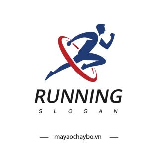 Logo Running Style - Xanh dương mạnh mẽ, phong cách thể thao bền bỉ