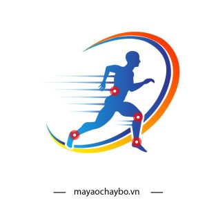 Logo chạy bộ cao cấp Xanh Dương Năng Động – Hỗ trợ khớp tối ưu