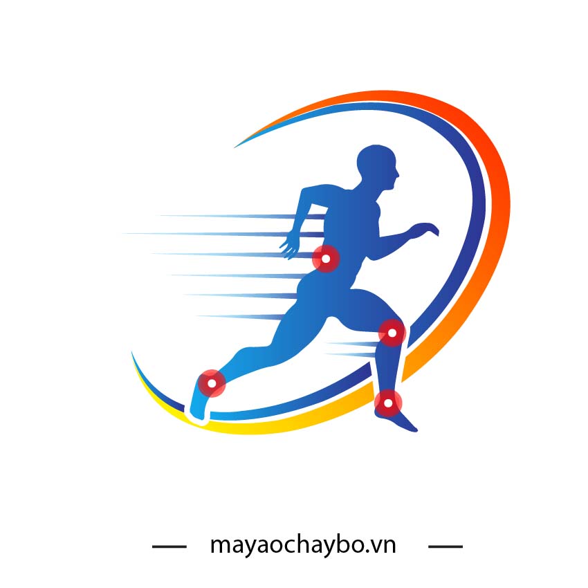 Áo chạy bộ xanh dương hỗ trợ khớp chuyển động linh hoạt
