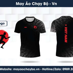 Áo chạy bộ nam màu đen – Tự hào Việt Nam