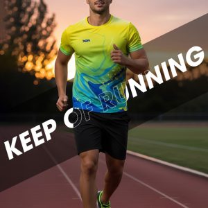 Áo chạy bộ X24 Sports - Vàng Neon nổi bật cho vận động ngoài trời