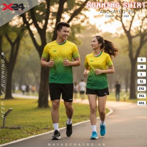 Áo Chạy Bộ X24 Màu Xanh Két (Mã: AOCHAYBO-39) – Năng Động & Tỏa Sáng Mỗi Bước Chạy
