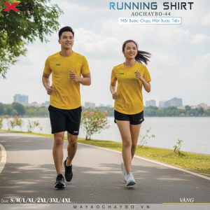 Áo Chạy Bộ X24 Màu Vàng - Năng Động & An Toàn