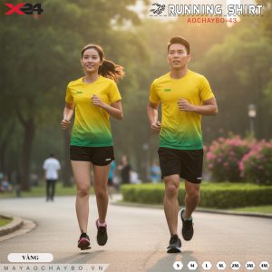 Áo chạy bộ X24 vàng xanh chuyên nghiệp – AOCHAYBO-43